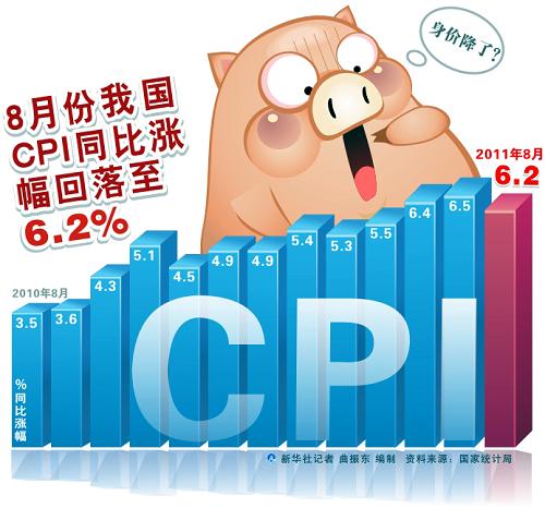 8·ҹCPIͬǷ6.2%